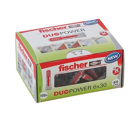 fischer - Cheville tous matériaux DuoPower 10x50 sans vis / Boite à fenêtre  de 50