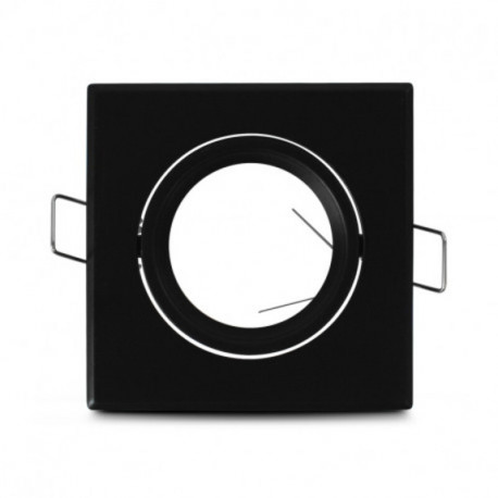 Support plafond carré Vision El - orientable - 85x85mm - finition noire