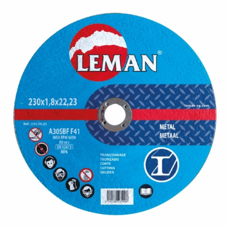 LEMAN Disques fibre corindon - Ø125 x 5