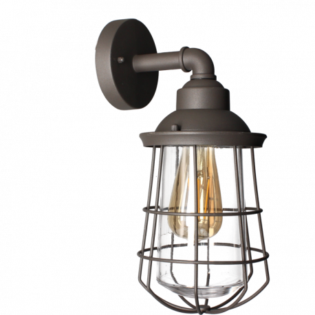 Lampe d'extérieur avec détecteur de mouvement maison anthracite éclairage  extérieur applique murale en acier inoxydable avec détecteur de mouvement,  boule, 1x E27, LxPxH 26,5x25x37 cm