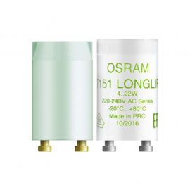 Starter ST151 Longlife Ledvance - Montage en série - Pour tube fluorescent 4 à 22W - 230V