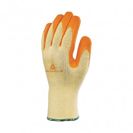 Lot de 12 paires de gants de manutention Deltaplus - Taille 10 - Jaune Orange