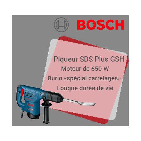Marteau-burineur Bosch Professional GSH 3 E 0611320703 SDS-Plus
