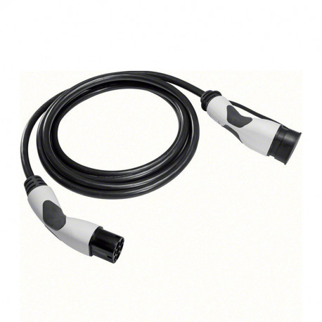 XEVA733 - Câble de recharge pour borne de voiture électrique Hager -  Triphasé - Mode 3 - Type 2 - 5M