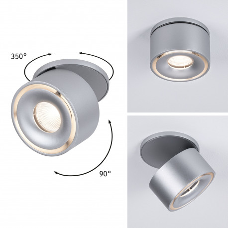 Spot encastré LED Spircle Paulmann 1x8,0W IP20 3000K Chrome mat