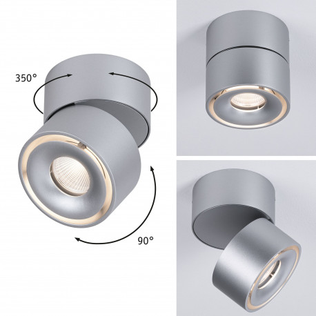 Plafonnier LED Spircle Paulmann 1x8,0W IP20 3000K Chrome mat