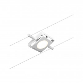 Spot individuel Câbles tendus LED MacLED Paulmann 1x4,5W IP20 3000K Blanc dépoli, Chrome