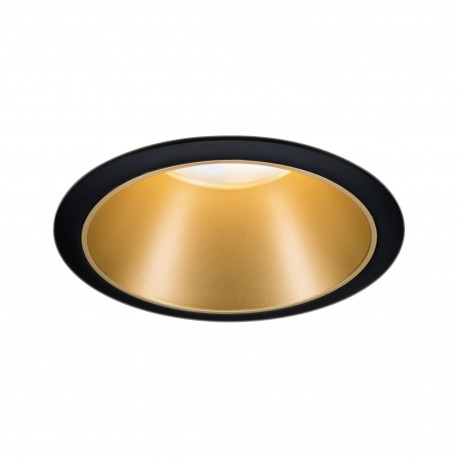 Spot encastré LED 3-Step-Dim Cole Paulmann 1x6W IP44 Coin 2700K Noir, Doré mat