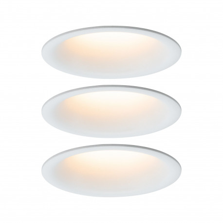 Spot encastré LED Coin Slim - Blanc - 6.8W - 2700K - IP44 - Non dimmable -  Avec ampoule PAULMANN Pas Cher 