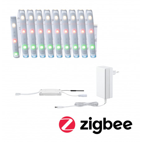 Kit de base MaxLED 250 3m Zigbee RGBW Protect Cover IP44 15W 230/24V Argent