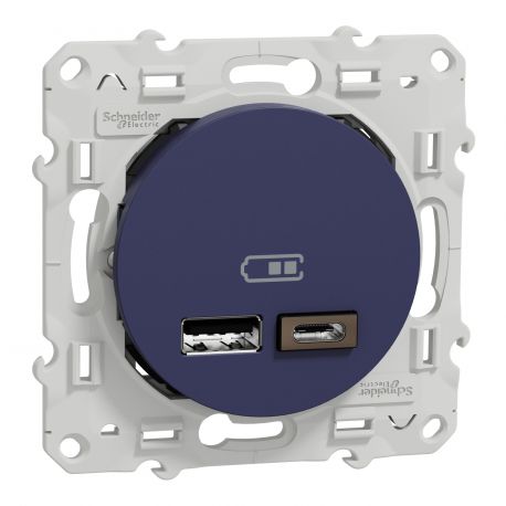 Prise chargeur USB murale - Eurohm Esprit 61829