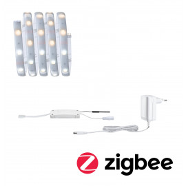 Kit de base MaxLED 250 1,5m Zigbee TunW Protect Cover IP44 8W 230/24V Argent
