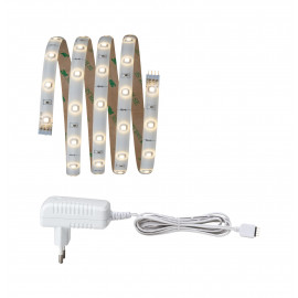 Kit ruban lumineux YourLED recouvert 1.5m Paulmann - 3000K - IP20 - 4,5W - 230/12V - 12VA