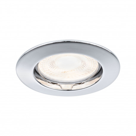 Spot encastré fixe Premium Paulmann - 12V - max.50W - GU5,3 - Chrome - Dimmable