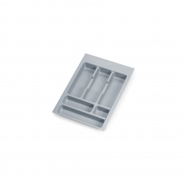 Range-couverts pour tiroir universel Optima Emuca - Module 400 mm - Plastique - Gris