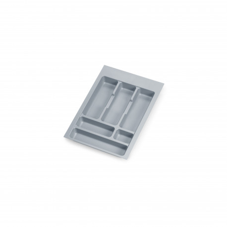 Range-couverts pour tiroir universel Optima Emuca - Module 400 mm - Plastique - Gris