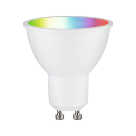 Ampoule réflecteur LED Smart Home Zigbee Paulmann - GU10 - 4,8W - RGBW+ - Dimmable - Blanc dépoli