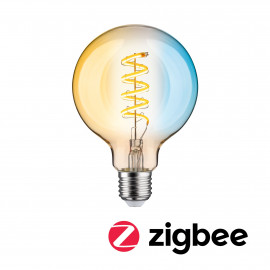 Ampoule filament 230 V Globe LED Smart Home Zigbee  600lm 7,5W Tunable White gradable Doré