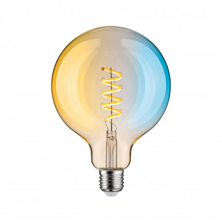 Ampoule LED filament Smart Home Zigbee Paulmann - G125 - 7.5W - 2200-5500K - Doré - Dimmable