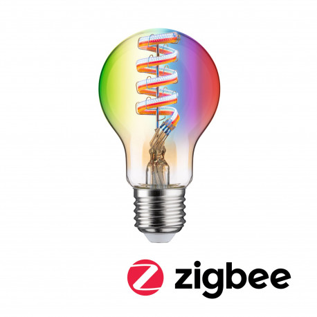 Ampoule filament 230 V Ampoule LED Smart Home Zigbee  470lm 6,3W RGBW+ gradable Doré