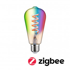 Ampoule filament 230 V Ampoules LED 470lm 6,3W RGBW+ gradable Doré