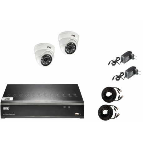 Kit ahd 2 camdom+1dvr - Urmet