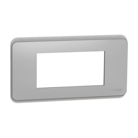 La plaque de finition aluminium 4 modules de la gamme Unica