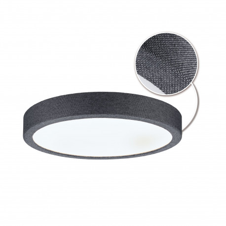 Panneau LED Cosara IP44 rond 300mm 4000K Gris foncé - Paulmann