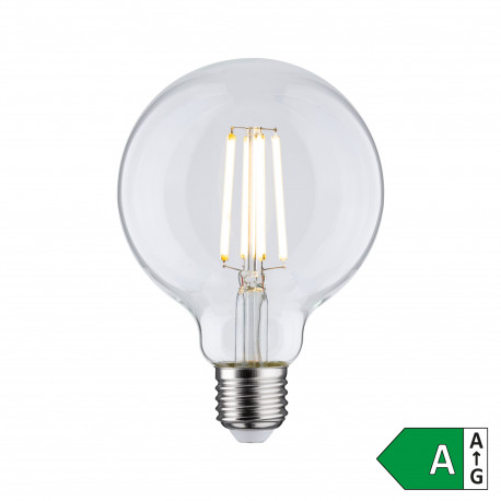 Ampoule globe LED filament Eco Line Paulmann - G95 - E27 - 4W - 3000K - Clair - Non dimmable