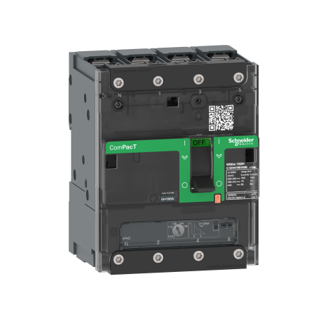 ComPacT NSXmE - disjoncteur - TM-D 16A - 4P4D - 16kA - borne à cosses