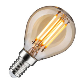 Ampoule LED à filament 1879 Paulmann - Sphérique - E27 - 4,9W - 1800K - Dimmable - Doré
