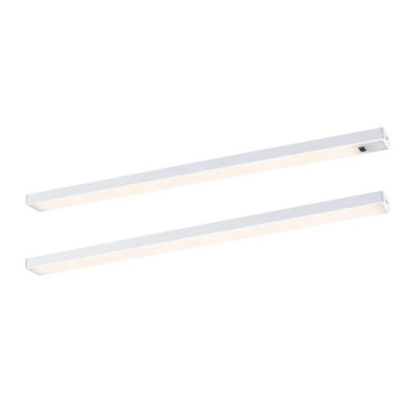 Éclairage sous-meubles LED Inline Paulmann - Kit d'extension - 2x4W - L.350mm - Blanc