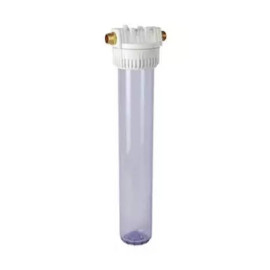 Corps de filtre vide BASIC ECO COMAP - Tête et écrou plastique - 3/4” Mâle - 20" - Transparent