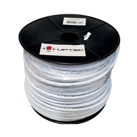 Câble monobrin UPTEC - CAT6 FTP - 100m - Blanc