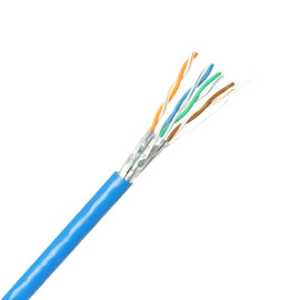 Câble monobrin HSD - CAT6A U/FTP - 305m - 4 paires - Bleu