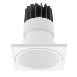 Spot LED encastré basse luminance CURLI 1 RD Indigo - 10W - 4000K - Blanc mat - Dimmable