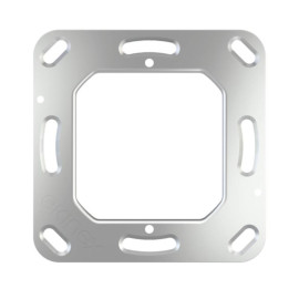 Support de montage carré Ekinex - 1 poste - Pour série 20venti, FF et 71 - Métal