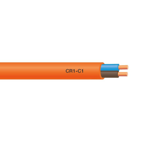 Câble CR1-C1 C100M 2X1,5 - Sécurité incendie - Couronne de 100m