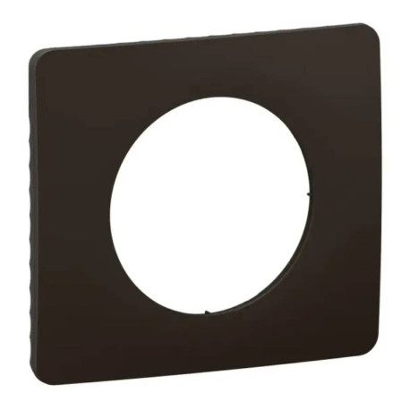 Plaque de finition Céliane Legrand - 1 poste - Noir mat