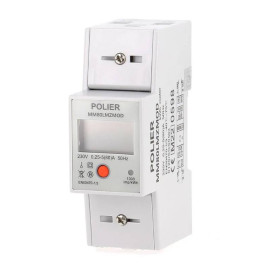 Compteur électrique modulaire Polier - Monophasé - 80A - MID - Modbus RS485