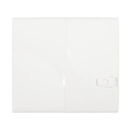 Porte pour coffret de communication Omelcom - 1 rangée - Blanc