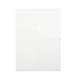 Porte pour coffret de communication Omelcom - 2 rangées - Blanc