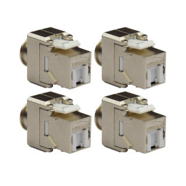 Lot de 4 connecteurs RJ45 Omelcom - Cat.6 - Grade 2TV