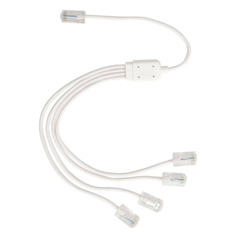 Cordon RJ45 Omelcom - Raccord RJ45 / 4xRJ45 - 40cm