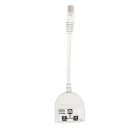 Doubleurs Téléphone + Ethernet Omelcom - 100Mbps - Blanc