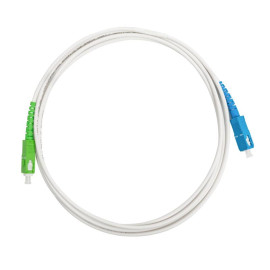 Cordon SCAPC/SCAPC Omelcom - Pour box internet Free - 2m - Blanc