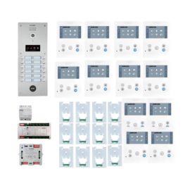 Kit Vidéo Dial 12 Terminaux Fermax -  Technologie Duox Plus - Inox / Blanc