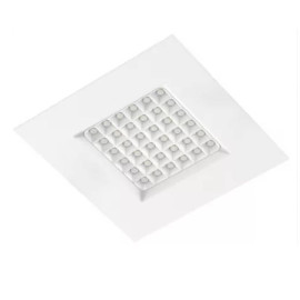 Downlight carré Matrix Aric - 18W - 4000K - 190x190mm - IP54 - Blanc