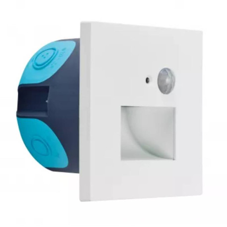 Encastré de mur WALL CCT SENSOR Aric -  2W - 2700/3200/4000 K  - IP44 - Blanc - Avec détecteur