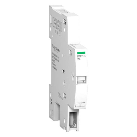 Contact auxiliaire Acti9 iC60 RCBO Schneider Electric - OF + Signal défaut SD + TI24 interface SmartLink